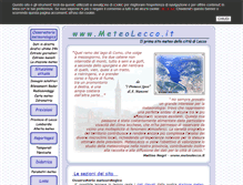 Tablet Screenshot of meteolecco.it